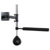 Wall Mount Reflex Boxing Trainer with 360° Rotating Rapid Boxing Bar Punching Ball Black Home Gym Equipment