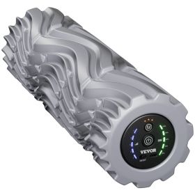 VEVOR Vibrating Foam Roller, 5-Speed Electric Massage Roller, 16" Rechargeable Muscle Roller with 3 Vibration Modes