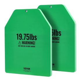 VEVOR Weight Vest Plates, 19.75 LB Pairs, Premium Steel Weighted plates, Contoured Ergonomic Fit – WODs, Additional Weight for Weight Vests