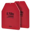 VEVOR Weight Vest Plates, 8.75 LB Pairs, Premium Steel Weighted plates, Contoured Ergonomic Fit – WODs, Additional Weight for Weight Vests