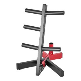 VEVOR Weight Plate Rack, L Frame Weight Plate Tree for 2-Inch Weight Plates, Standard Weight Plate Tree, 500 lbs Load Capacity Weight Storage Holder