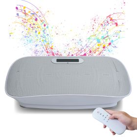 Full Body Vibration Platform Crazy Fitness Massage 10-Frequency Weight Loss & Fat Burner Shaking Machine For Unisex Grey 034