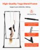 VEVOR Yoga Stand Frame, Max 440.9 lbs Load Swing Stand, Triangular Structure Aerial Rig, Aerial Silk Stands with EVA Foam & 6.6-yard Yoga Hammock