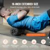 VEVOR Vibrating Foam Roller, 4-Speed Electric Massage Roller, 16" Rechargeable Muscle Roller with 3D Texture