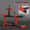 Adjustable Steel Seated Calf Raise Exercise Strength Training Gym Equipment, Red