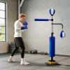 4.6'-6.7' Speed Bag Boxing Bag Stand, Reflex Bag Boxing Training Equipment, Speed Punching Bag, Blue