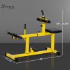 Adjustable Steel Seated Calf Raise Exercise Strength Training Gym Equipment, Yellow