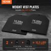 VEVOR Weight Vest Plates, 14.5 LB Pairs, Premium Steel Weighted plates, Contoured Ergonomic Fit – WODs, Additional Weight for Weight Vests