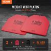 VEVOR Weight Vest Plates, 8.75 LB Pairs, Premium Steel Weighted plates, Contoured Ergonomic Fit – WODs, Additional Weight for Weight Vests