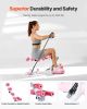 VEVOR Deep Squat Machine, Adjustable Glutes Trainer Machine with 3 High-Strength Resistance Bands, Folding Core Leg & Glutes Exercise Trainer