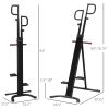 Folding Vertical Climber Exercise Machine with Adjustable Height Stair Stepper Full Body Workout