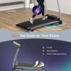 Easy Folding Treadmill for Home Use, 2.5HP Electric Running, Jogging & Walking Machine with Device Holder & Pulse Sensor