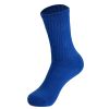 Royal Blue Crew Socks for Women 3 Pairs Cotton Socks Shoe Size 5 to 10