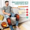 Heated Knee Massager with Vibration, Cordless Heating Pad for Knees, Shoulders and Elbows to Relieve Deep Tissue Pressure, Knee Warming Kit