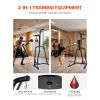 2 in 1 Punching Bag Stand, Steel Heavy Duty Workout Equipment, Adjustable Height Boxing Punching Bag and Speed Bag Stand, Freestanding Sandbag Rack