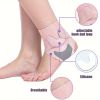 1pc Universal Adjustable Ankle Brace - Ultra-Breathable & Silicone-Enhanced Support - Durable Neoprene Foot Sleeve for Unisex - Customizable Fit for S