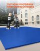 VEVOR Dryland Tiles for Hockey Floor Mat, 12 x 12 in 8 Pcs Interlocking Versatile Training Surface, Dance Floor Tiles