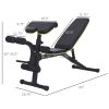 Adjustable Workout Bench with Leg Extension and Curl, Ergonomic Foam, Dumbbell Bench for Home, Comfortable Padding, Exercise Bench Home Gym Equipment