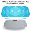 Full Body Vibration Platform Crazy Fitness Massage 10-Frequency Weight Loss & Fat Burner Shaking Machine For Unisex Grey 034