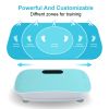 Silent Vibration Platform Crazy Fitness Massage 10-Frequency Weight Loss & Fat Burner Body Shaking Machine For Unisex Blue