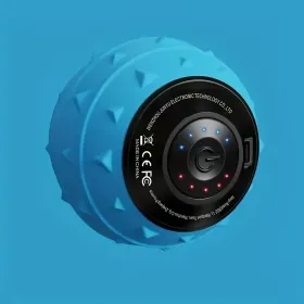 Rechargeable High Intensity Vibration Massage Ball For Muscle And Fitness, Electric Fascia Release For Neck, Back And Feet, USB Charging, For Hee (Option: Blue)