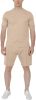 Men's Pure Color Casual Suits Loose Version Sport Suits Short Sleeve T-Shirt + Shorts Two Sets