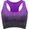 1pc/2pcs/3pcsMedium Support Two Tone Racer Back Sports Bra, Fitness Workout Running Yoga Bra