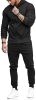 Mens 2 Piece Tracksuit Zipper Hoodie Pants Athletic Tracksuits Casual Hooded Outdoor Sport Suits