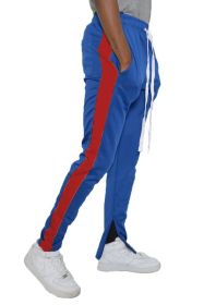 SINGLE STRIPE TRACK PANTS (Color: ROYAL RED, size: 3XL)