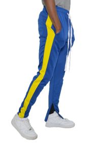SINGLE STRIPE TRACK PANTS (Color: ROYAL YELLOW, size: XL)