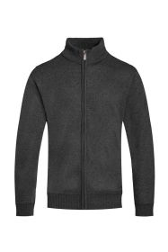 Weiv Mens Solid Full Zip Sweater (Color: Charcoal, size: XL)