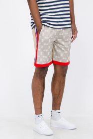 Double O Tape Casual Sweat Shorts (Color: SAFARI, size: 3XL)