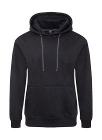 Heavyweight Fleece Pullover Hoodie (Color: Black, size: 2XL)