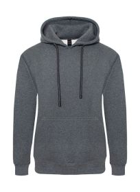 Heavyweight Fleece Pullover Hoodie (Color: Charcoal, size: 2XL)