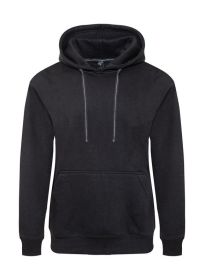 Heavyweight Fleece Pullover Hoodie (Color: Black, size: S)