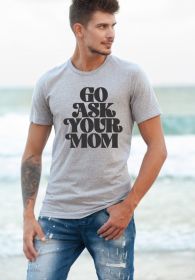 Go Ask Your Mom Softstyle Dad Tee (Color: Oxford Grey, size: L)