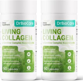Active Collagen L-Carnitine Compound Dietary Supplement, Grass-Fed Bovine Collagen Peptides, Bovine Colostrum, Cinnamon Extract, Mulberry Leaf Extract (Style: capsule-2)