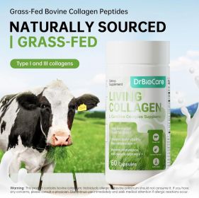 Active Collagen L-Carnitine Compound Dietary Supplement, Grass-Fed Bovine Collagen Peptides, Bovine Colostrum, Cinnamon Extract, Mulberry Leaf Extract (Style: capsule-1)