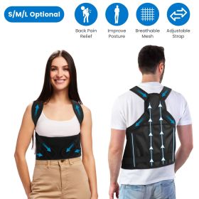 Posture Corrector for Women Men Adjustable Back Brace Posture Trainer Improve Hunchback Slouching Kyphosis Correction Invisible Under Clothes Upper Ba (size: M)