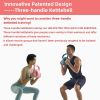 3 Handle Kettlebells Weight - Weight for Women Options 5, 10, 15 and 20 LB for Russian Twists AB Exercise