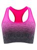 1pc/2pcs/3pcsMedium Support Two Tone Racer Back Sports Bra, Fitness Workout Running Yoga Bra