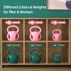 3 Handle Kettlebells Weight - Weight for Women Options 5, 10, 15 and 20 LB for Russian Twists AB Exercise