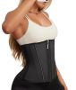 Waist Trainer for Women Latex Sport Underbust Steel Boned Corset Shapewear with Zipper Hook Shapewear Double Control Body Shaper  Workout Fajas Colomb