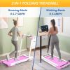 FYC 2 in 1 Under Desk Treadmill - 2.5 HP Folding Treadmill for Home;  Installation-Free Foldable Treadmill Compact Electric Running Machine;  Remote C