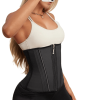 Waist Trainer for Women Latex Sport Underbust Steel Boned Corset Shapewear with Zipper Hook Shapewear Double Control Body Shaper  Workout Fajas Colomb